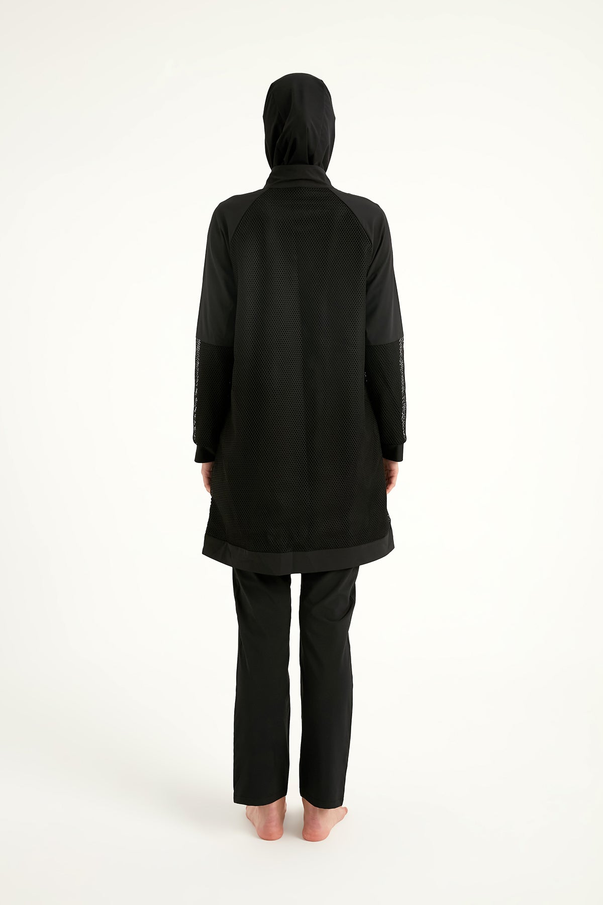 Marina Siyah Tam Kapalı Tesettür Mayo - M2534-1