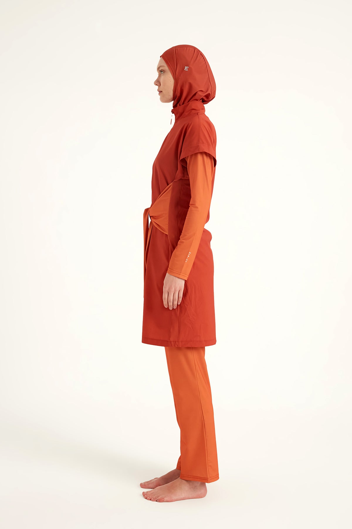 Marina Turuncu Tam Kapalı Tesettür Mayo – M2523-2