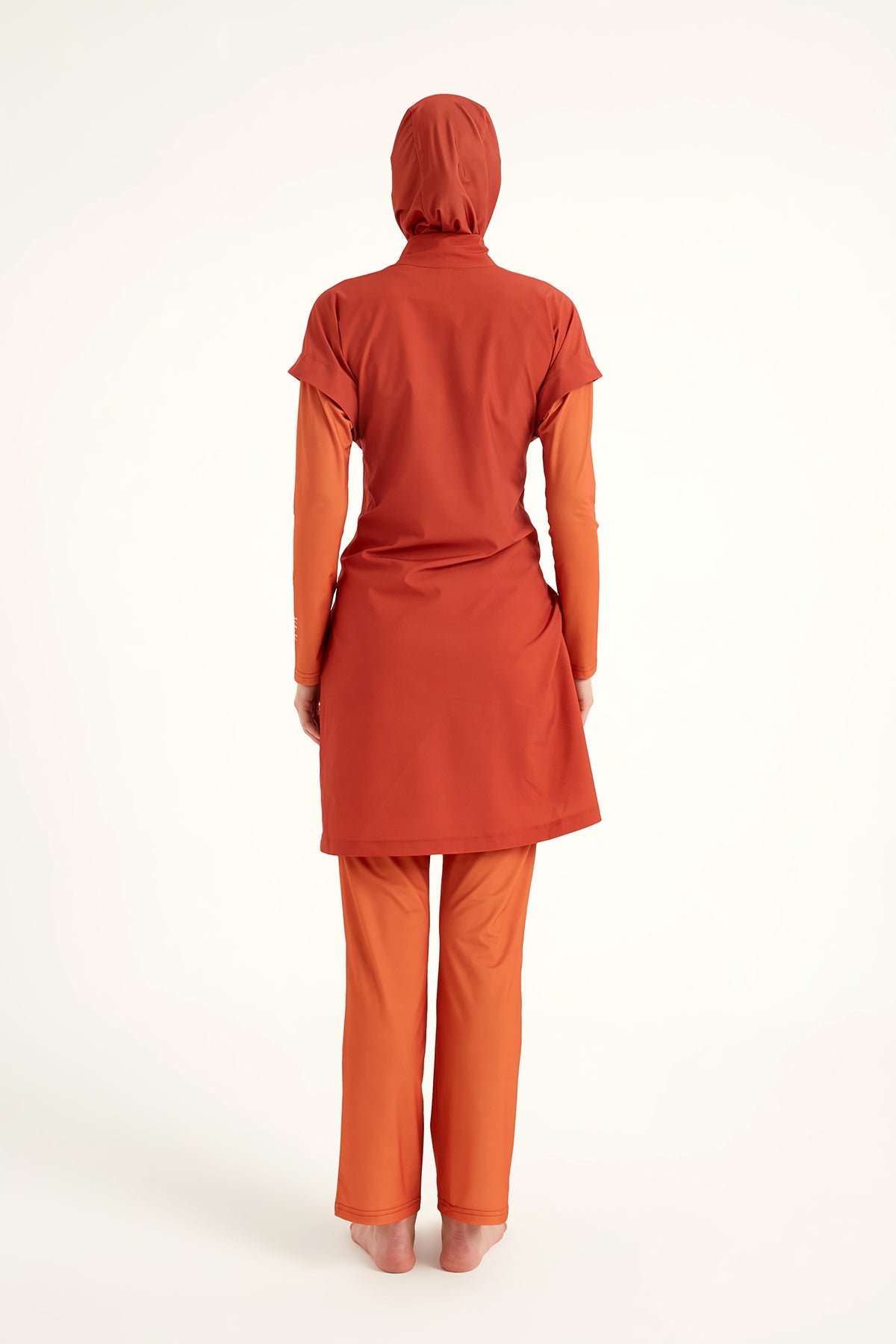 Marina Turuncu Tam Kapalı Tesettür Mayo – M2523-2