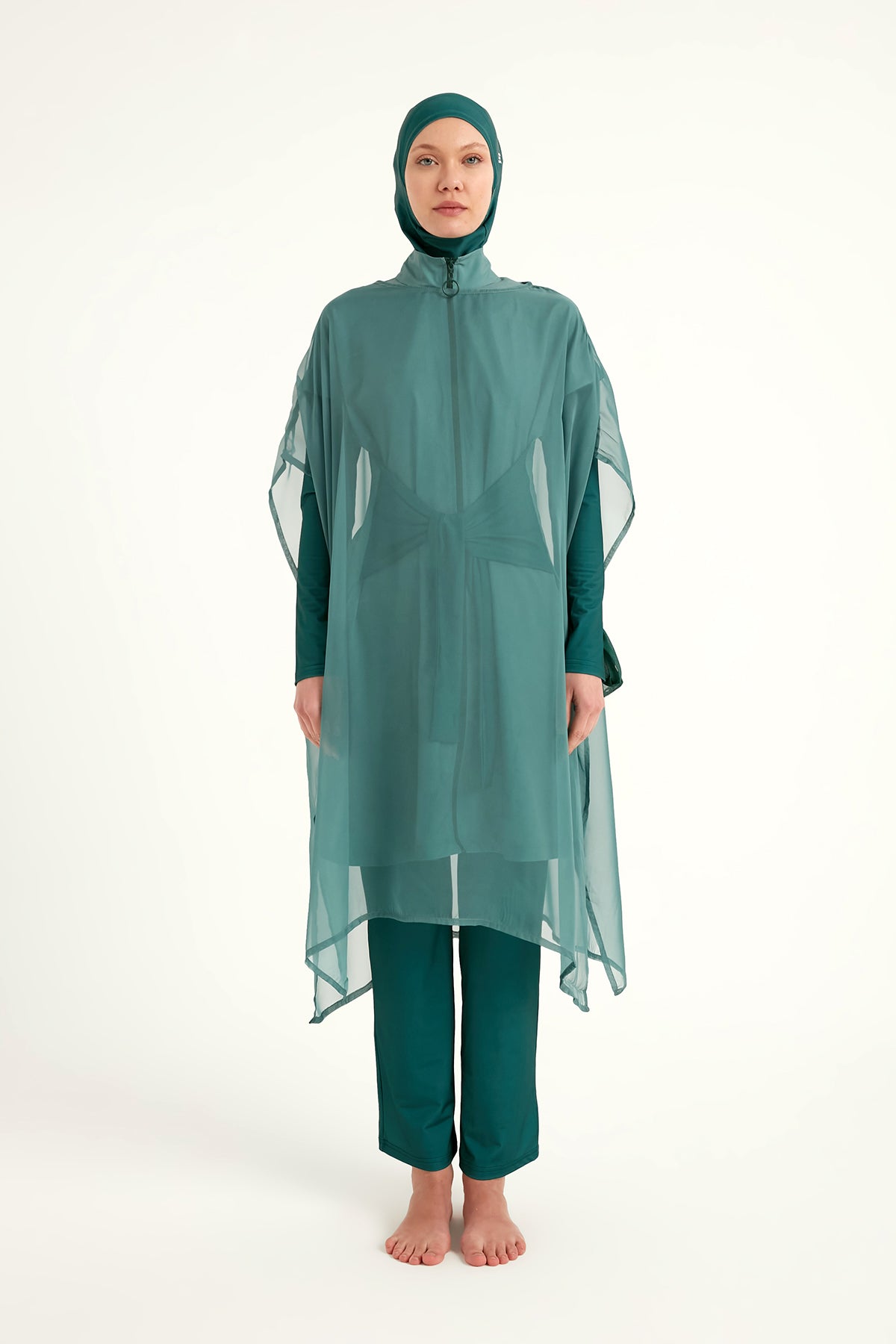 Marina Yeşil İpeksi Pareo - P2516-1