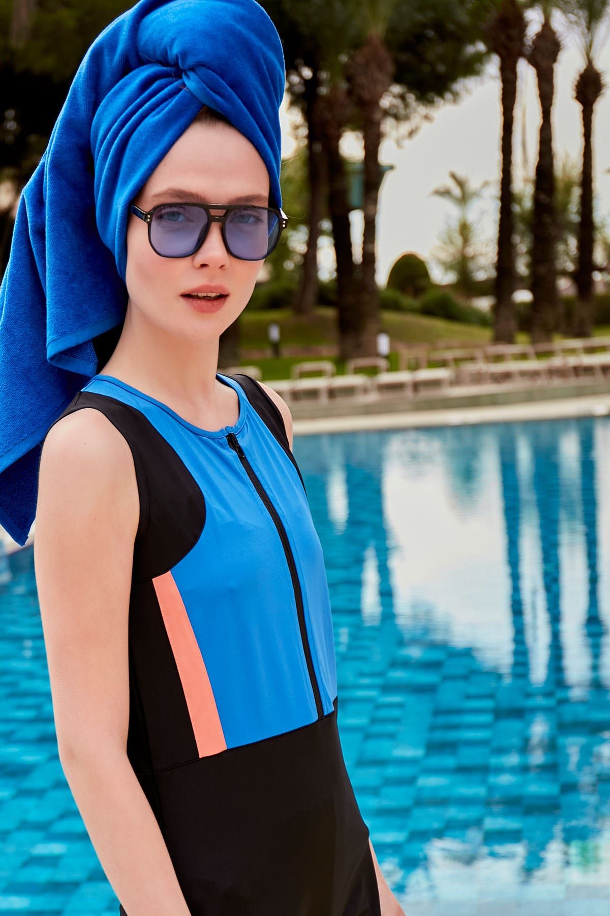 Lacivert Plaj Havlusu PH23-13263