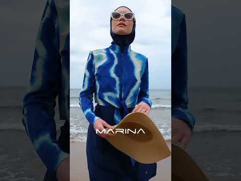 Marina Lacivert Tam Kapalı Tesettür Mayo - M2530-2