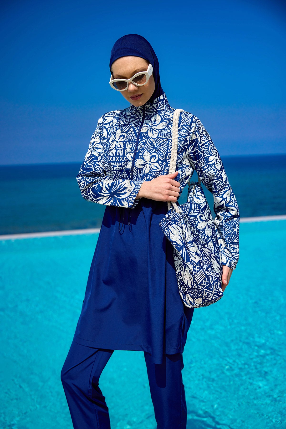 Rivamera Tesettür Mayo R2504 - Lacivert Ürün ana görseli