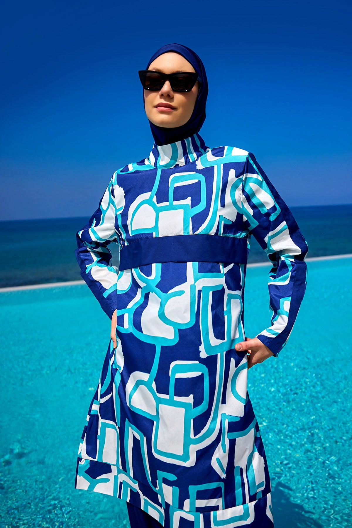 Rivamera Tesettür Mayo R2513 - Lacivert Ürün ikincil görseli