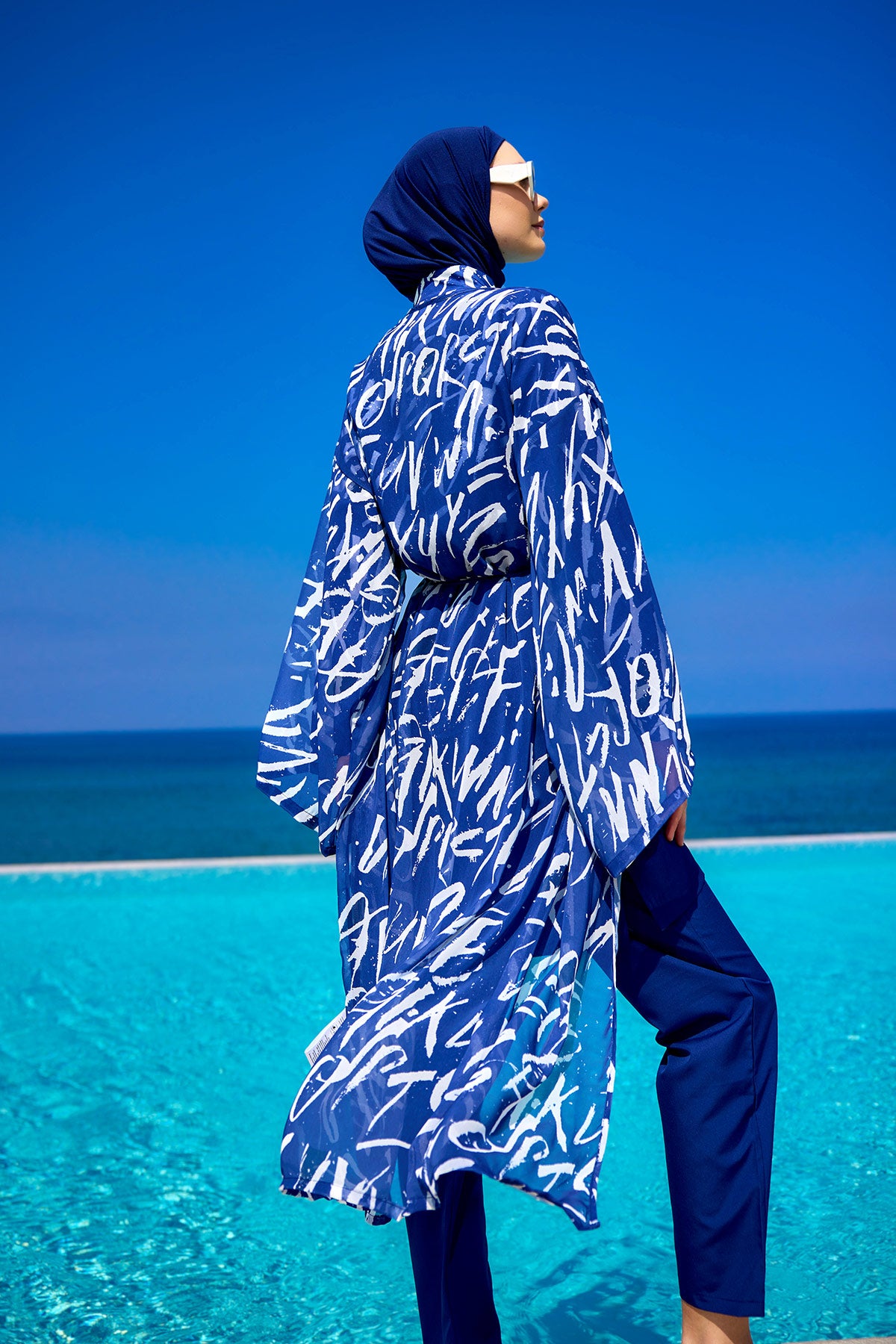 Rivamera Desenli Pareo Kimono – RP2502