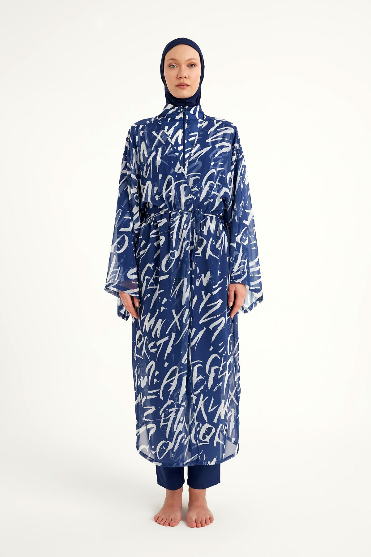 Rivamera Desenli Pareo Kimono – RP2502