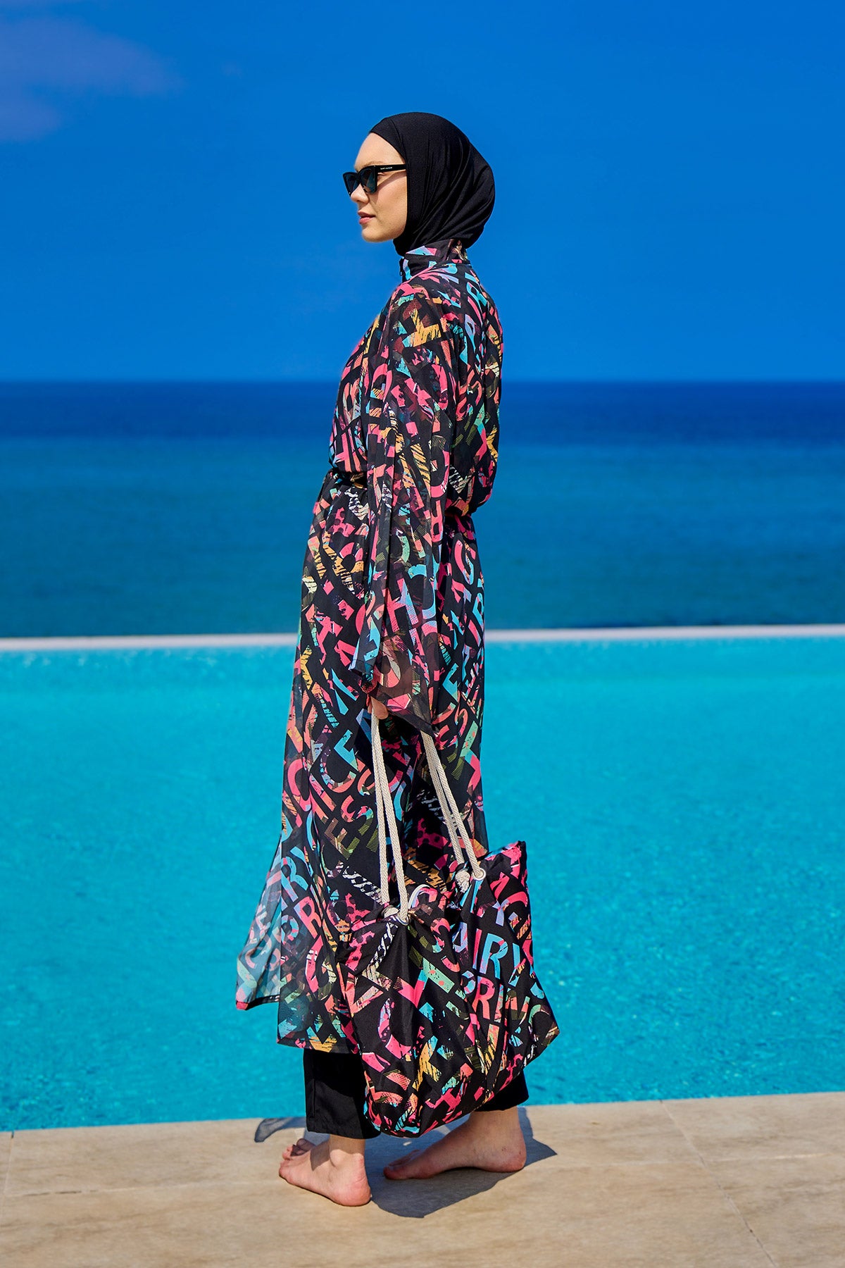 Rivamera Desenli Pareo Kimono – RP2507