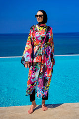 Rivamera Desenli Pareo Kimono – RP2510