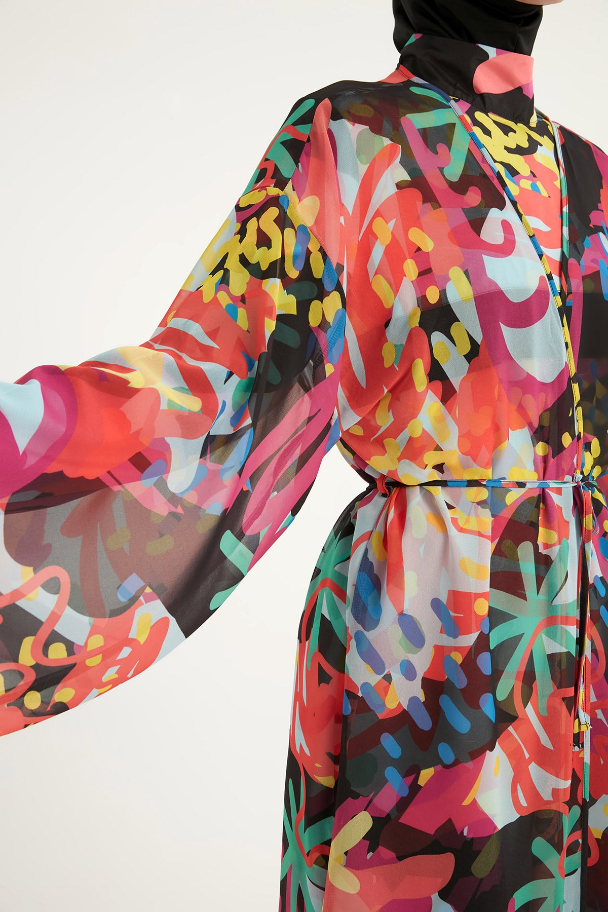Rivamera Desenli Pareo Kimono – RP2510