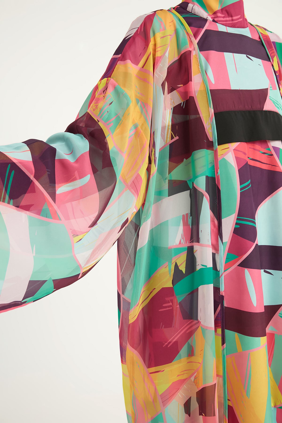 Rivamera Desenli Pareo Kimono – RP2511