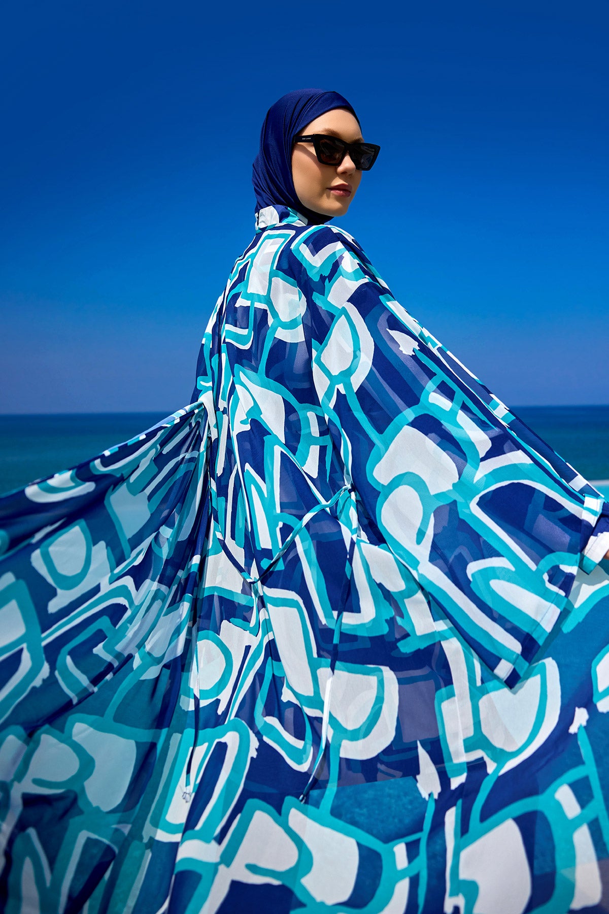 Rivamera Desenli Pareo Kimono – RP2513