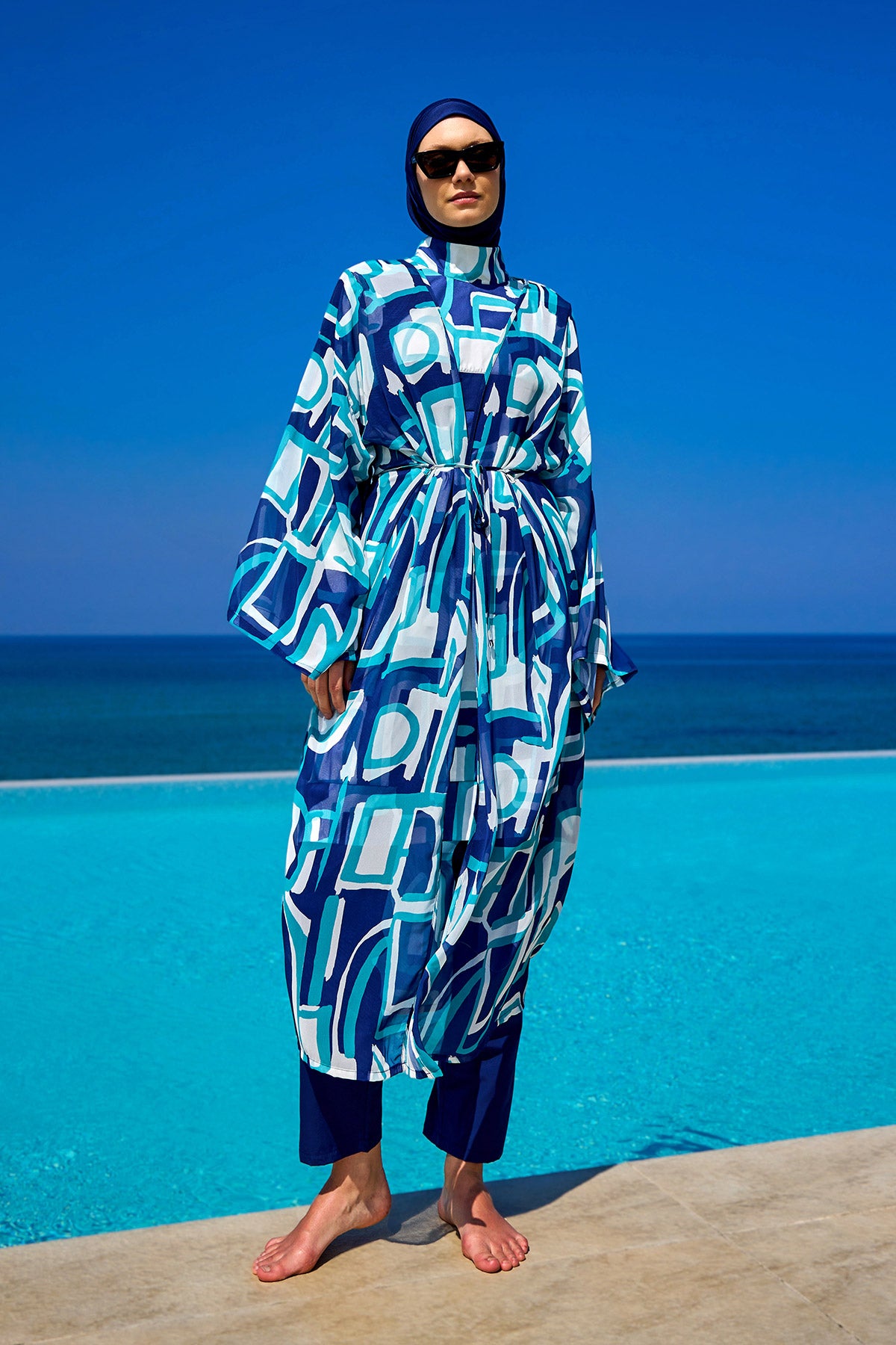 Rivamera Desenli Pareo Kimono – RP2513