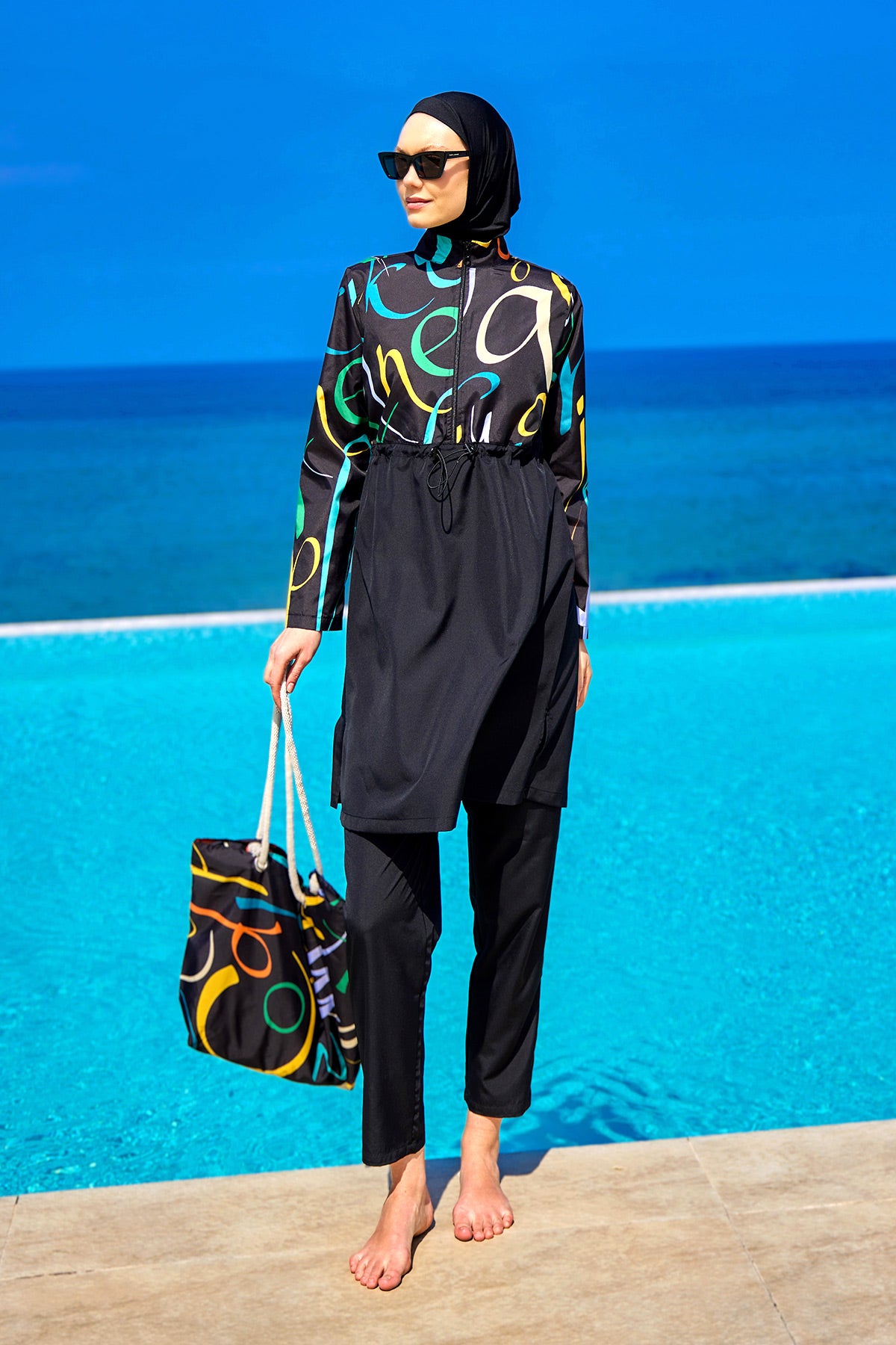 Rivamera Tesettür Mayo R2505 - Siyah Ürün ikincil görseli