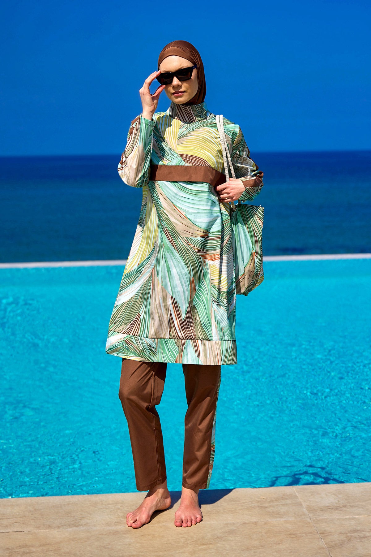 Rivamera Tesettür Mayo R2512 - Kahverengi