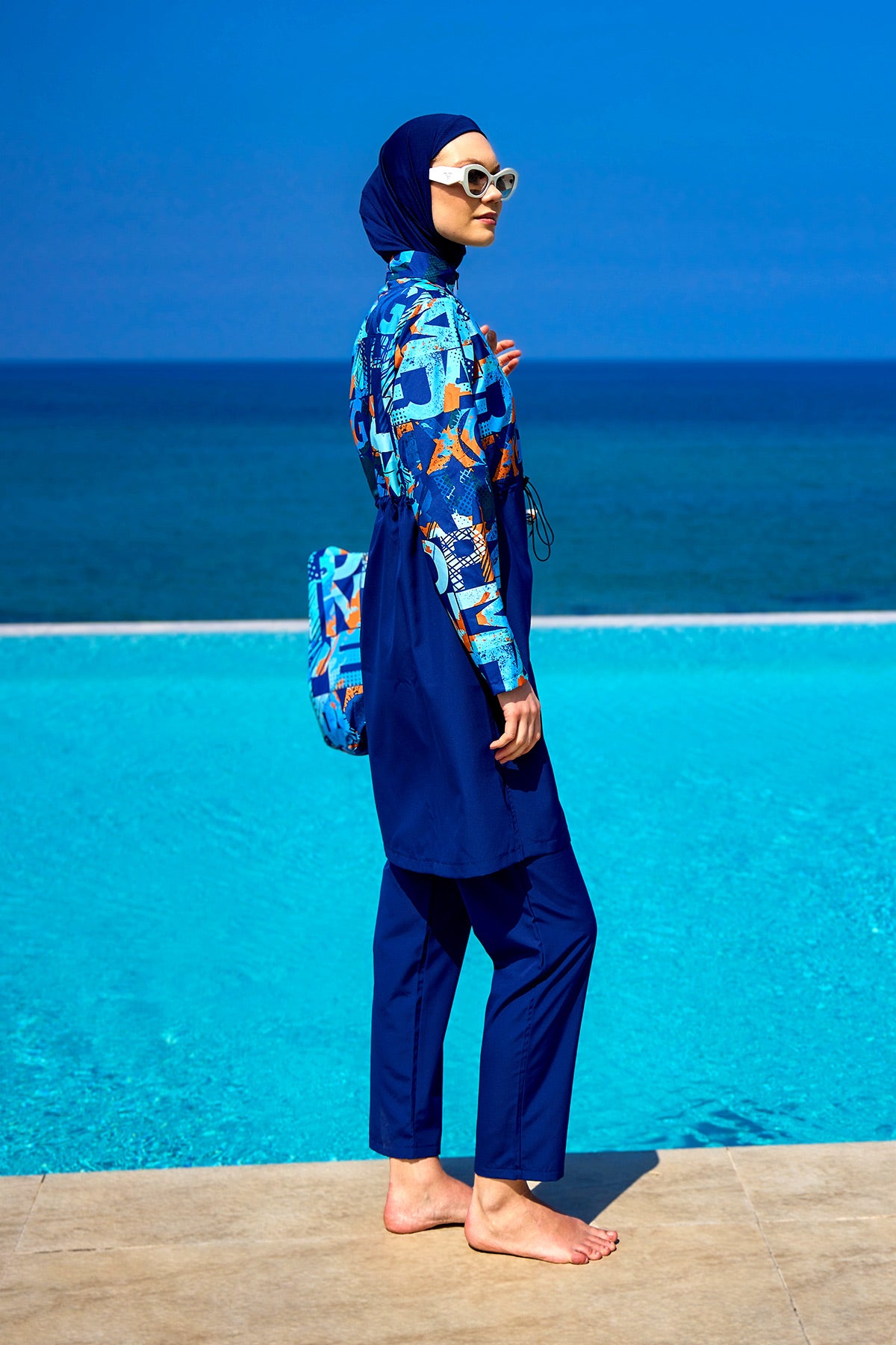 Rivamera Tesettür Mayo R2503 - Mavi