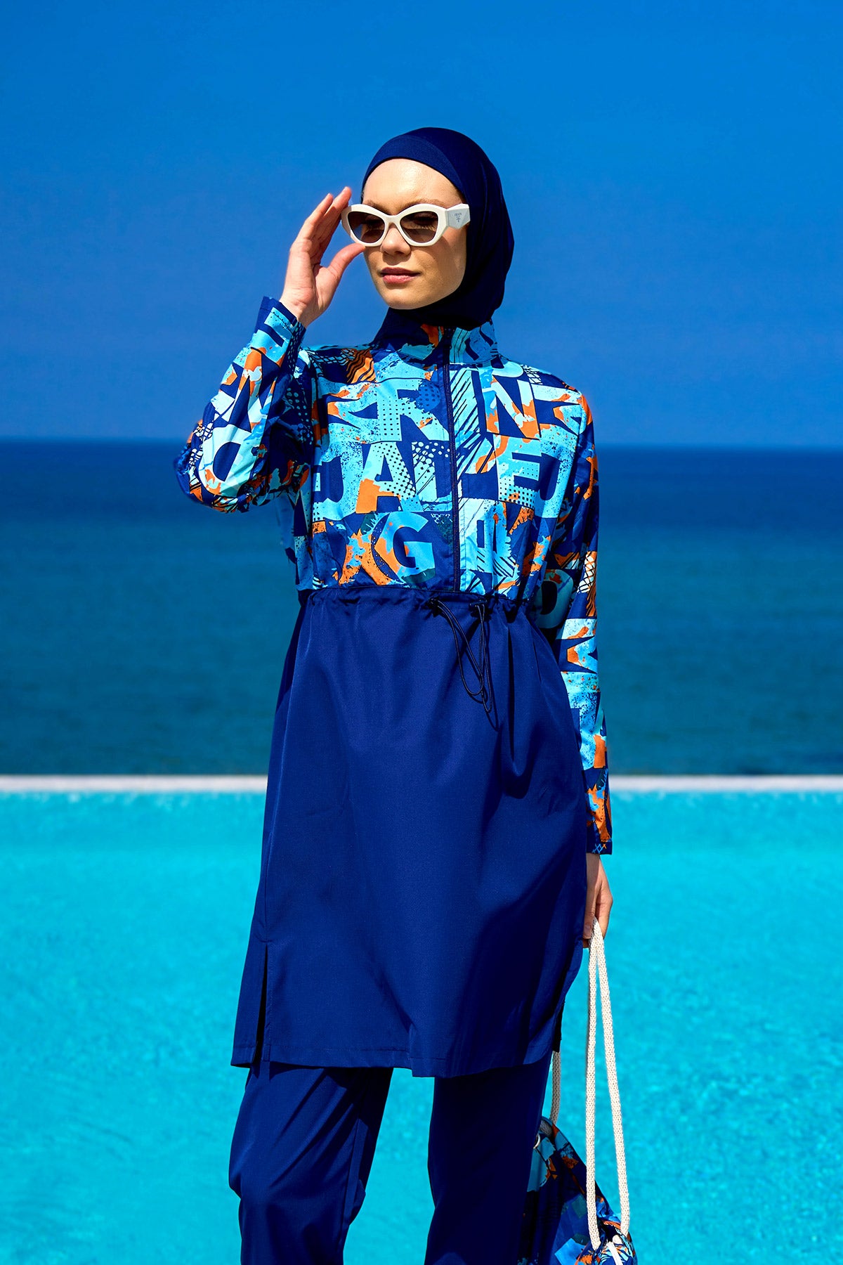 Rivamera Tesettür Mayo R2503 - Mavi