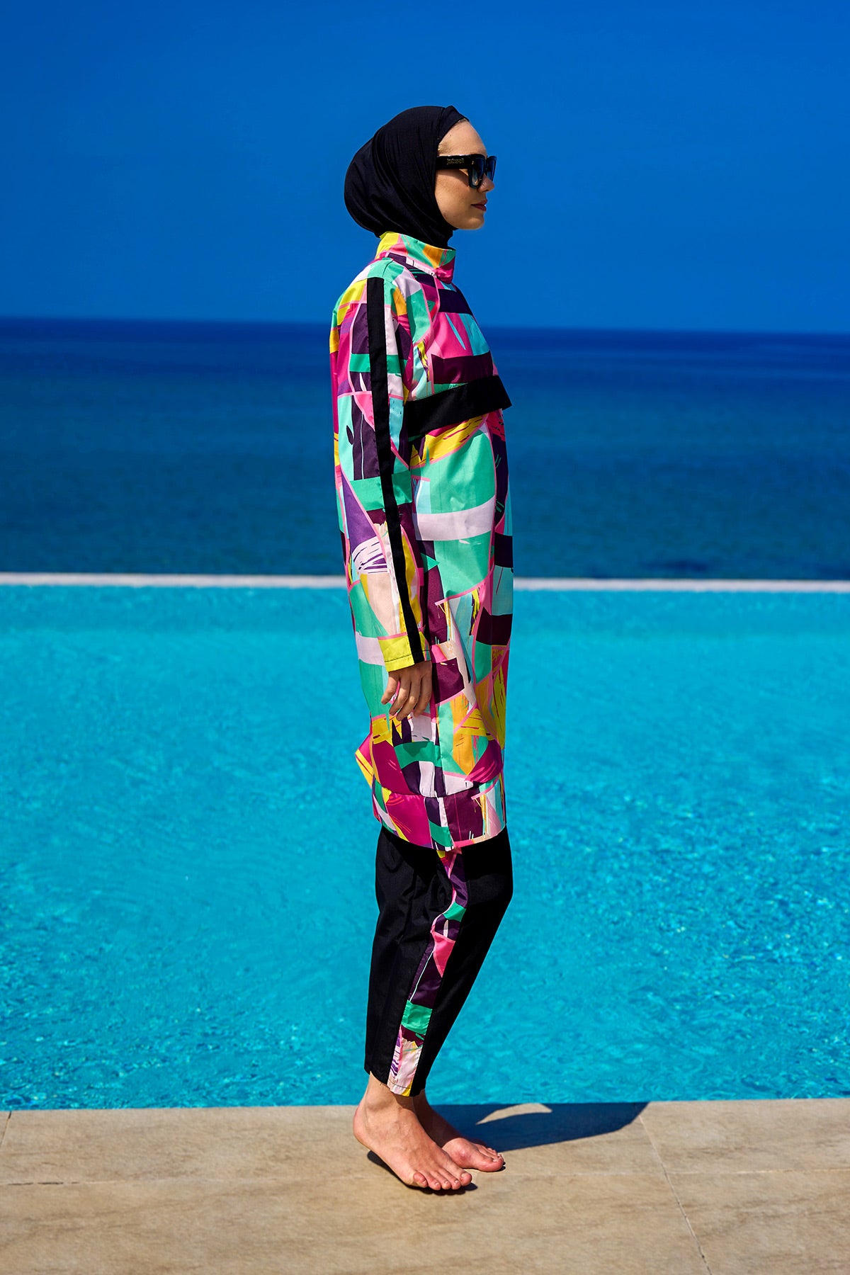 Rivamera Tesettür Mayo R2511 - Renkli Desen