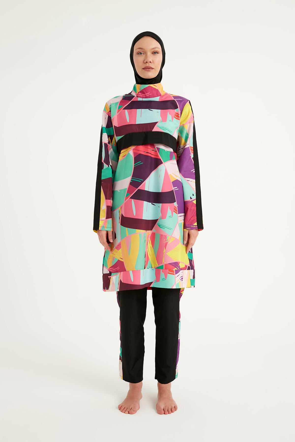 Rivamera Tesettür Mayo R2511 - Renkli Desen