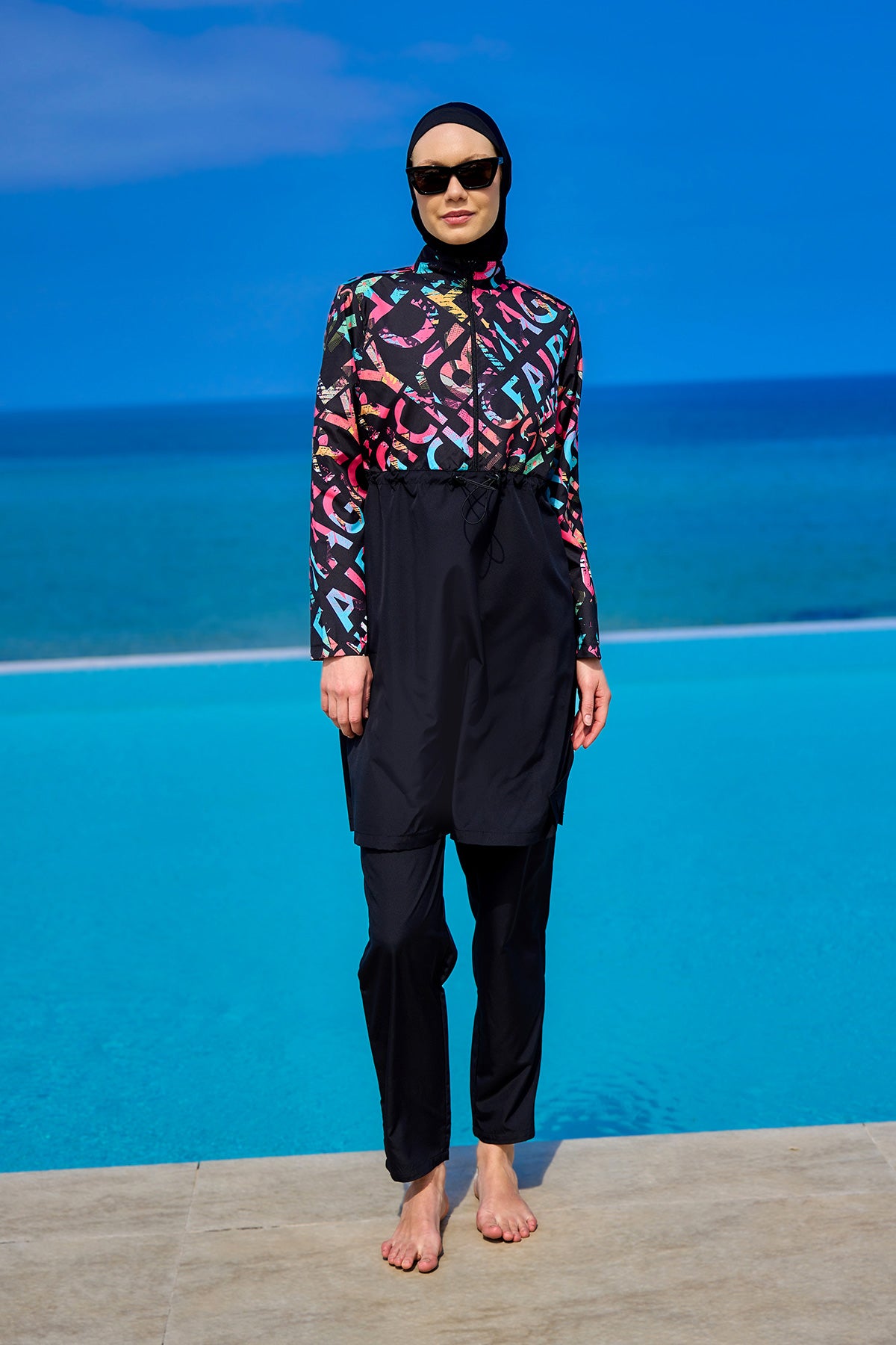 Rivamera Tesettür Mayo R2507 - Siyah Ürün ana görseli